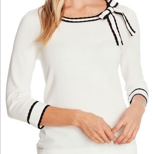 CeCe Bow Neck Sweater